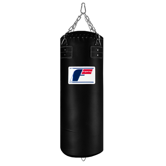TITLE Fighting Synthetic Leather Heavy Bag – 100 Lbs