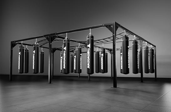 THROWDOWN 24 X 24 FREESTANDING BAG RACK